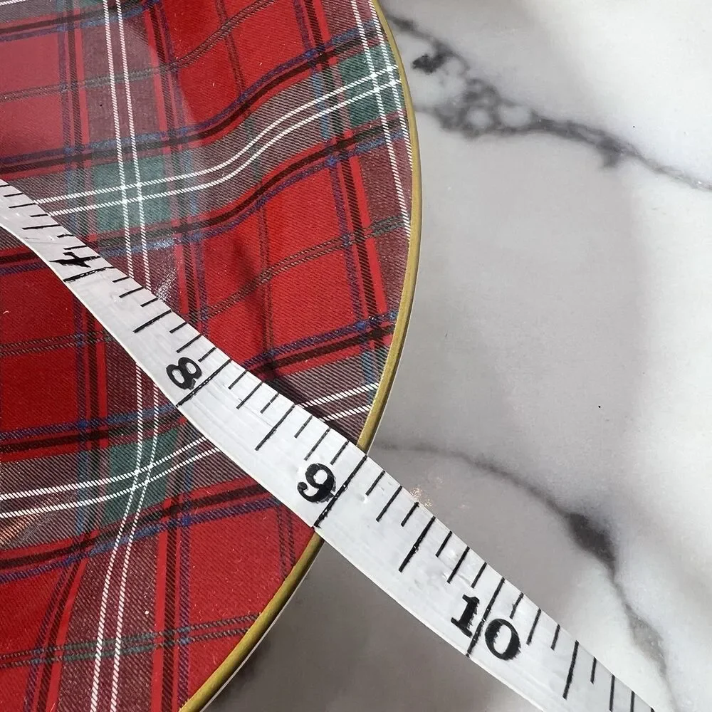 3 Williams Sonoma Red Plaid Christmas 9
